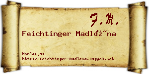 Feichtinger Madléna névjegykártya